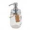 Factory 304 Stainless steel and metal stainless steel lid soap lotion pump and Lids with straws mason jar