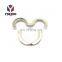 Unique Design Stainless Steel Flat Mickey Mouse Shape Split Key Ring Small Metal For Keychain