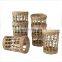 Hot Selling Woven Seagrass Wrapped Glassware Glasses Braided Weaving Seagrass Holder Drinkware Wholesale