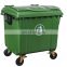 mobile garbage bins plastic trash can outdoor industrial waste bin waste container 1100l