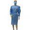 Free Sample Blue Disposable SMS Isolation Gown For Hospital