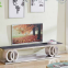 whosale factory living room furniture silver stainless steel marble tv stand modern luxury tv stands