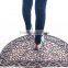 non slip back recycle rubber round half flocked surface door mat