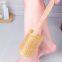 Natural Boar Bristle Brush New Soft&hard Loofah Bath Back Brush With Long Wooden Handle Body Massage Brush