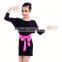 Children latin dance costumes for girls long sleeve new santa dance girls costume