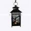 Metal candle holder lantern