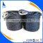 high strength black color 3 strand twisted anchor rope