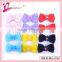 Grosgrain ribbon bow wholesale plastic hair clips in hair extensions