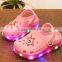 Hot sale fashion comfortable kids led flash shoes