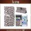 For iphone5/5s Leopard Grain Leather Wallet Flip Case Cover