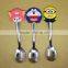 china supplier cheap steel spoon with rubber cap