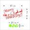 ALFOREVER Christmas Decal with Santa's Sleigh Vinyl Wall Decal