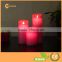 3 x Realistic Wax LED Candles with Moving, Flickering Flame