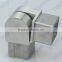 Stainless steel handrail tube connector elbow 90 degreee suqare adjustable connector