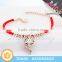 Yiwu New Trendy Woven Metal Bead Charm Bracelet 2014