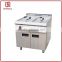 Kitchen equipment electric 1-tank fryer 1 basket with cabinet