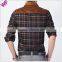 Custom Mens Long Sleeve Sueded Plaid Thermal Shirts