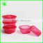 BPA free Plastic Stackable Lunch Box Meal Set