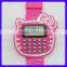 Lovely kt cat children watch and calculator watch,cheap wrist watch