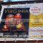 Custom Advertizing wall mounted digital printing hanging banner