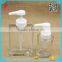 cube shape 16oz luxury crystal clear shampoo bottles and labels