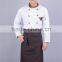 2015 fashion white double -breasted bragard chef uniform