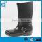 Anti-skidding Waterproof Black Women Custom Buckle Rain Boots