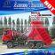 Heavy duty construction building use side turn unloading 40-120cbm Three axles 110ton side tipper semi trailer in truck trailer