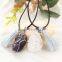 Trending products manufacturer fancy crystal stone necklace with tassel