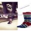 2016 newest design stripe crew basketball socks