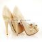 2016 latest designs high heels high heels pointed toe apricot colour