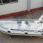 Double layer fiberglass hull Rigid Inflatable Boat with Hypalon tube, CE certificated 4.8m RIB boat RIB480