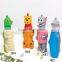 animal shape PS plastic cup with straw for promotions