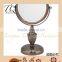 Bedroom red bronze magnifying cosmetic standing mirror