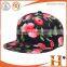 2016 high quality fashion full printing anime snapback 3d puff logo snapback hat