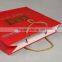 Printing factory wholesale Classic Red paper hand bag, Free Design . local future food packaging handbag