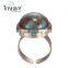 2016 Green stone mosaic gold plating ring jewelry for wholesale