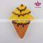 custom ceramic plates ice cream cone dish