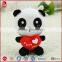 2016 China national treasure panda bright eyes stuffed animals for kids with BSCI/WC/SEDEX/Warmart