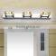 Stainless Steel Waterproof LED Mirror Lights 4 Heads Crystal LED Bathroom Wall Lamps