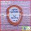 Customized PU round leather patches