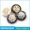 High quality round bronze embossed metal jeans button