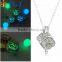 >>>2016 Wholesale Latest Design Jewelry Hollow Rubik's Cube Necklace Glow Fashion Luminous Necklace