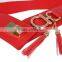 2015 New Designed Red Elastic Lady Waist Belt SWF-W15062903