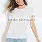 Fashion design 95% Polyester 5% Elastane Womens Longline Plain Short Sleeve OEM