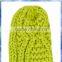 100% acrylic green cable knit gloves mitten for women