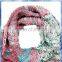 craft patch girls knit acrylic scarf/cheap winter scarf/custom made scarf