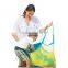 Foldable big mesh beach tote handbag can be in small bag