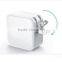 Square Foldable US Plug 4.8A Dual USB Wall Charger for iPhone Samsung and smartphone