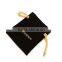 Simple luxury design flocking drawstring bag gift packing bag